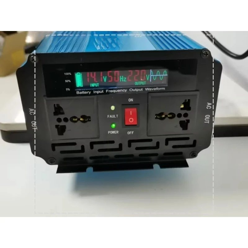 for Emergency UPS 2000W DC 12V to AC 220V 50HZ pure sine wave Inverter with Battery Charger