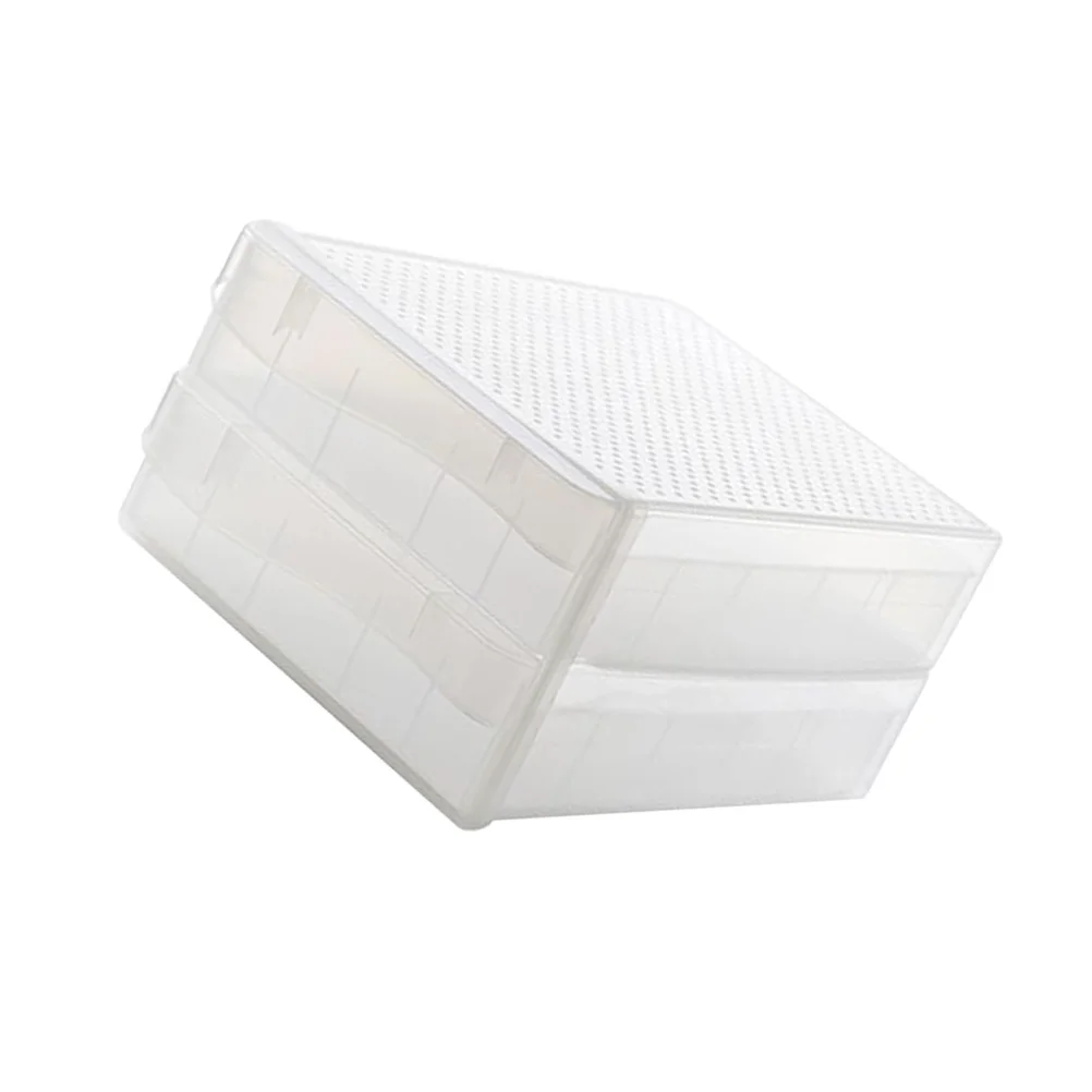 

Double-layer 60 Grids Egg Storage Box Plastic Refrigerator Egg Tray Container for Home Kitchen plastic crisper