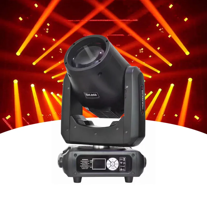 

Заводская цена, 3-в-1, 230 Вт, светодиодный прожектор Beam Light DMX, вращающаяся голова, для DJ и сценического освещения