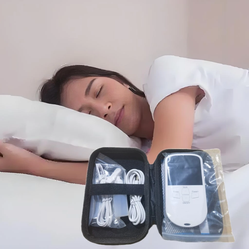 

Electric Sleep Instrument – CES Microcurrent Ear Clip, Relieves Insomnia & Anxiety, Promotes Deep Sleep, Pain Relief
