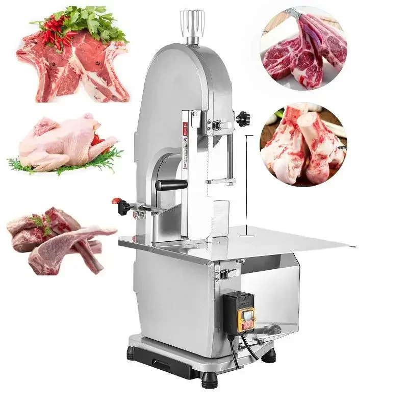 A new type of meat and bone saw with a cutting thickness of 0-12 cm, 0-15 cm, and 0-18 cm