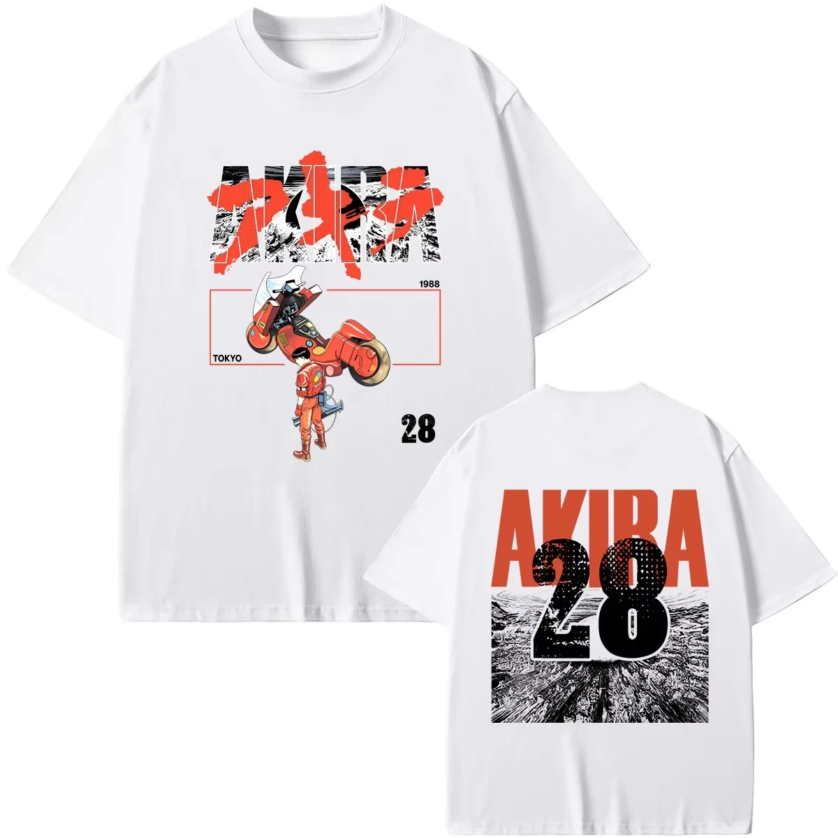 T-shirt Akira 2026 – Nouveauté Anime Japonais de Science-Fiction – Motif Shotaro Kaneda – Léger et Respirant