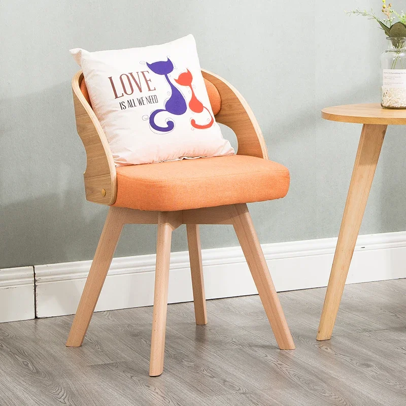 Living Room Wood Dining Chairs Garden Vintage Ergonomic Unique Chairs Minimalist Adults Meubles De Salon Interior Decorations image 3