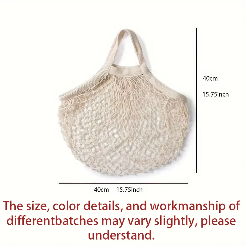 

1Pc Portable Reusable Grocery Shopping Bag Mesh Mesh Bag Foldableable Grocery Bag Fruit and Vegetable Bag