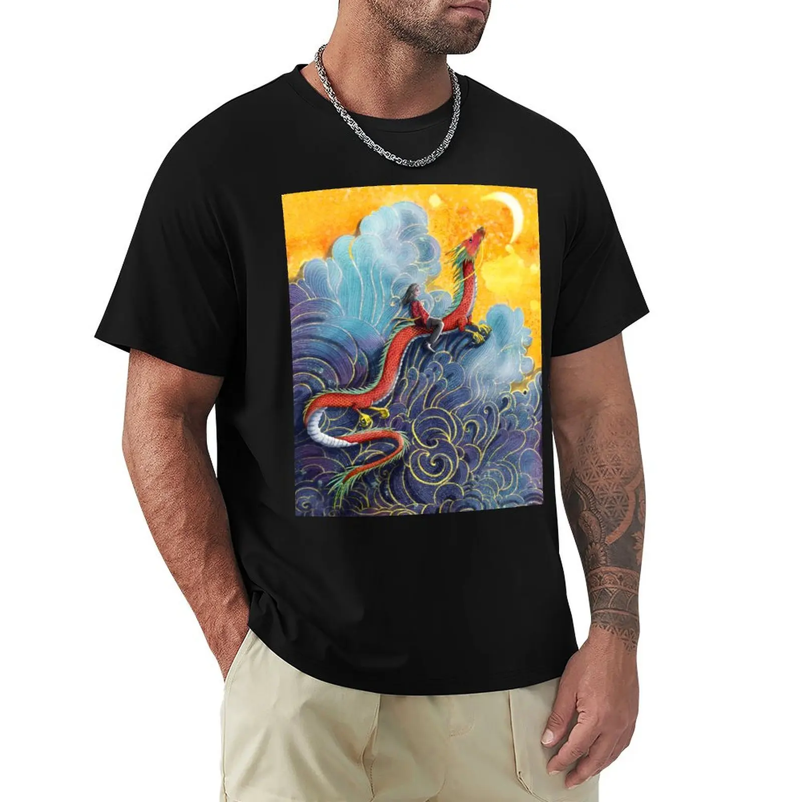 where mountain meets the moon T-Shirt Stretch Fabric Comfort T-Shirt