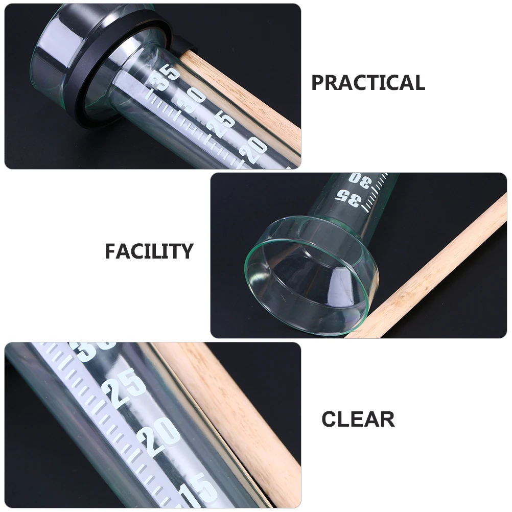 

Rain Gauge Cup Eco friendly Plastic Rainfall Tool Scale for Outdoor Farming Plastic Rainfall Gauge Meteorological Use