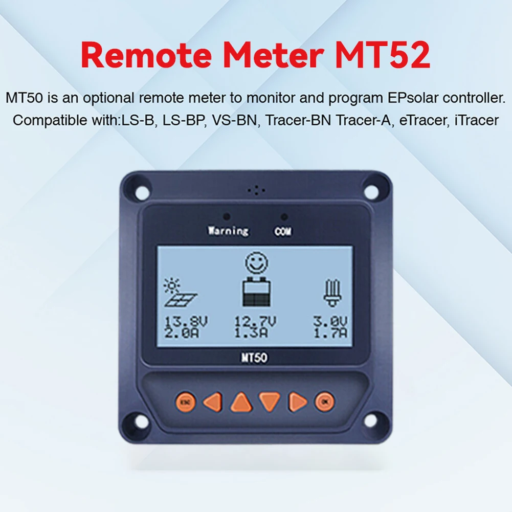 ECGSOLAX MT52 Remote Display for Tracer-AN Tracer-BN TRIRON XTRA Series MPPT Solar Controller and VS-BN PWM EPSOLAR Regulator