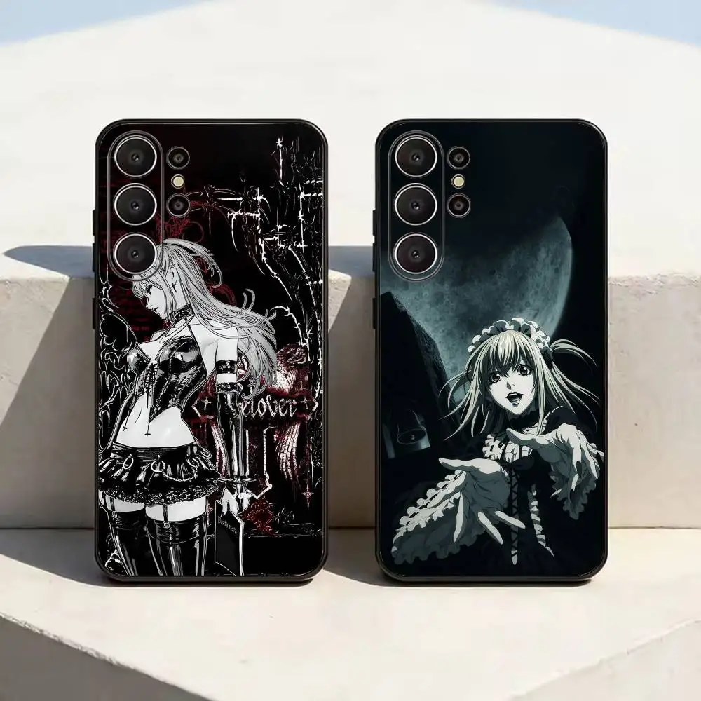 Misa Amane -Death N-Note  Soft Silicone Case for Samsung S26, S24, S21, S22, S23, S30, Ultra,  Plus, FE, Lite-Black