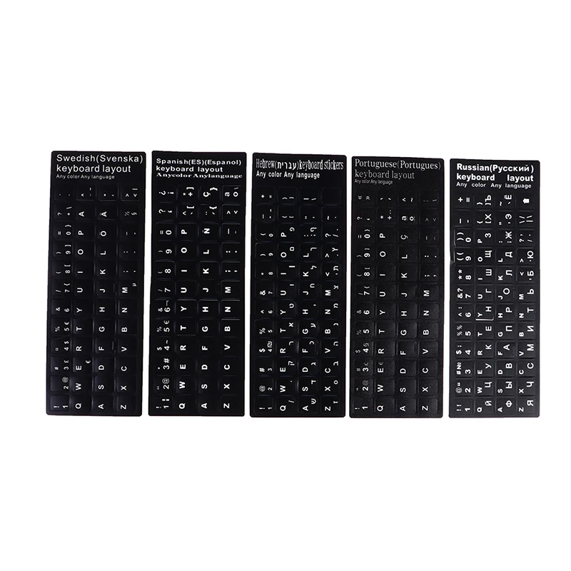 18x6.5cm Russian Keyboard Cover Sticker For Book Laptop Keyboard 10 "To 17" Computer Standard Letter Layout Keyboard Covers Film