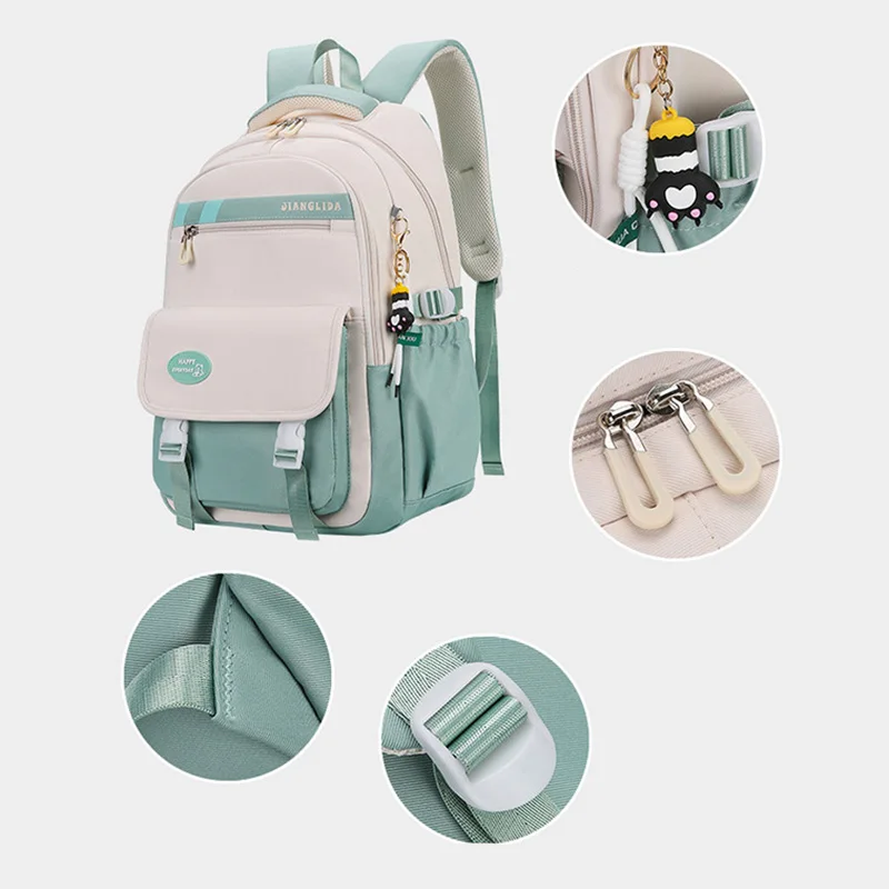 Backpack Children School Bag Back Pack For Boy Girl Kid Child Teenager Class Schoolbag Primary High Bookbag Female Women Teens