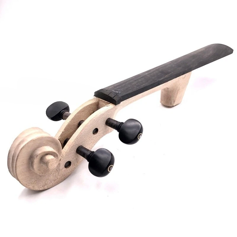 

The violin head is equipped with the shaft and fretboard, and the violin is made of wood 4/4.