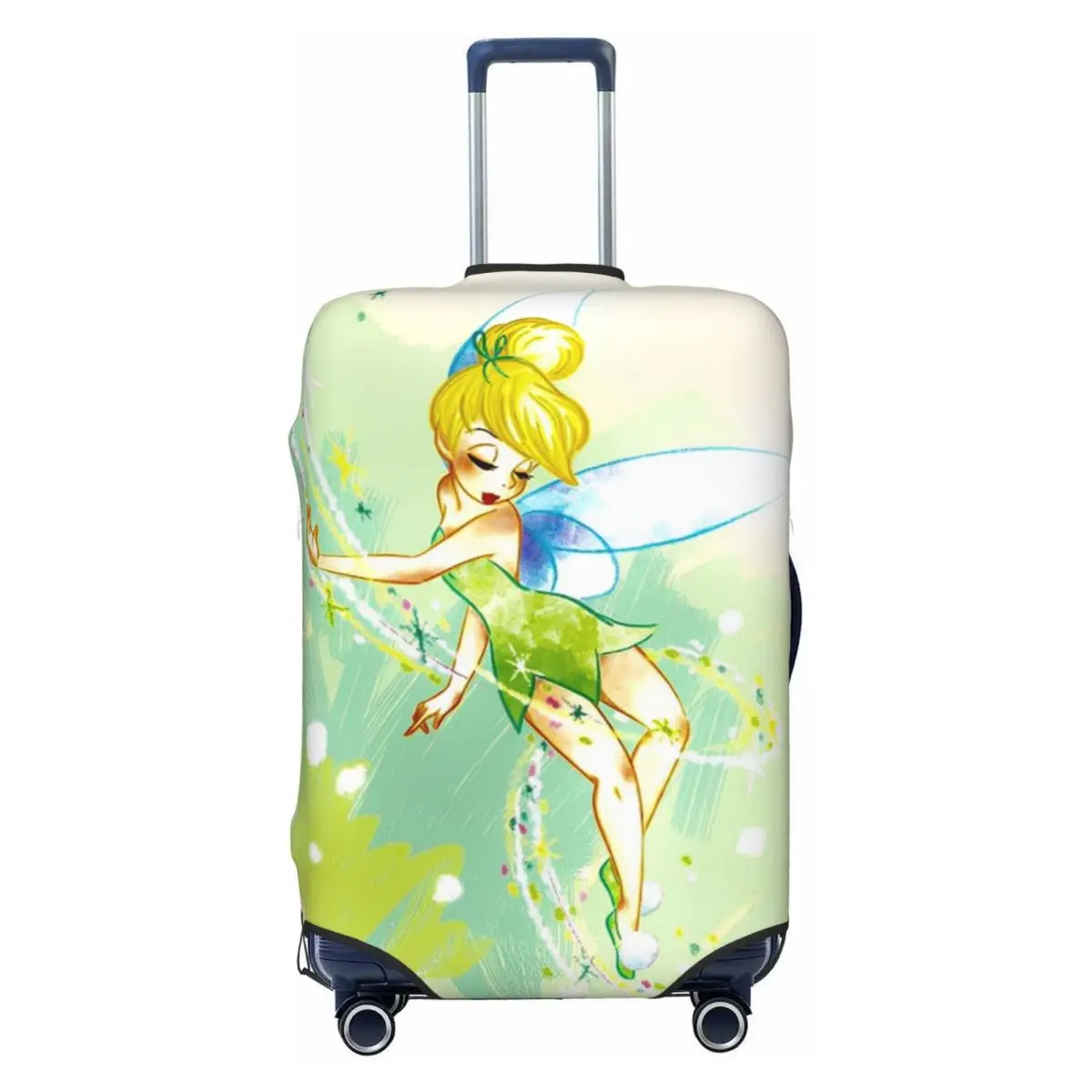 

Custom Tinkerbell Cartoon Suitcase Cover Washable Travel Luggage Covers for 18-32 inch