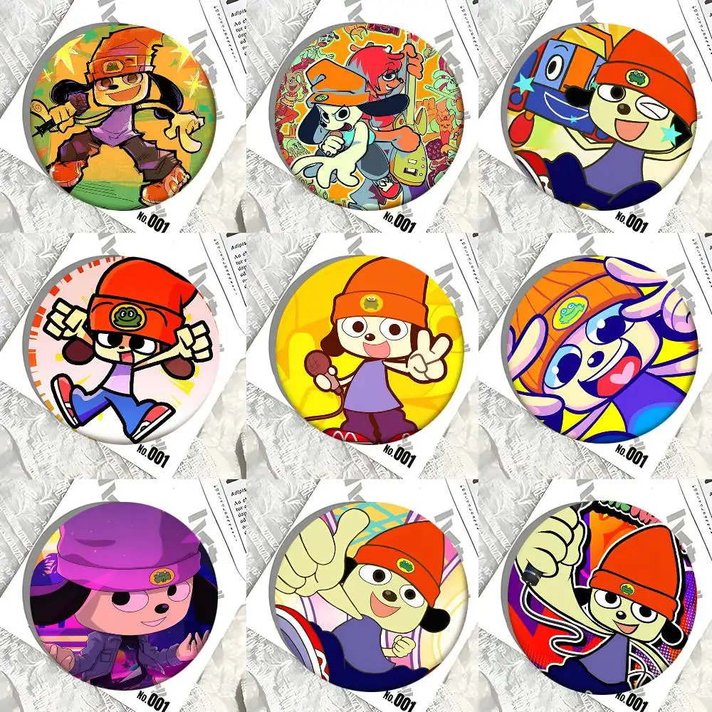 Music Game P-PaRappa The Rapper Round Badges Can Be Used To Decorate Clothes And Backpack Pins