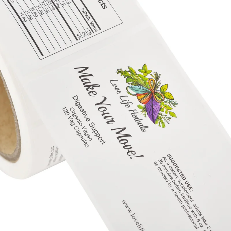 custom.Custom Printing Self Adhesive Paper Sticker Waterproof Cosmetic Roll Packaging  Labels