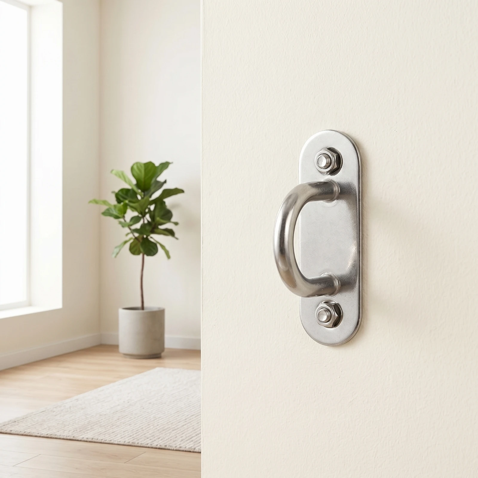Hanging Bracket with Loop Smooth Ceiling Mount Sling Mount Sturdy Hardware Versatile for Indoor Play Space