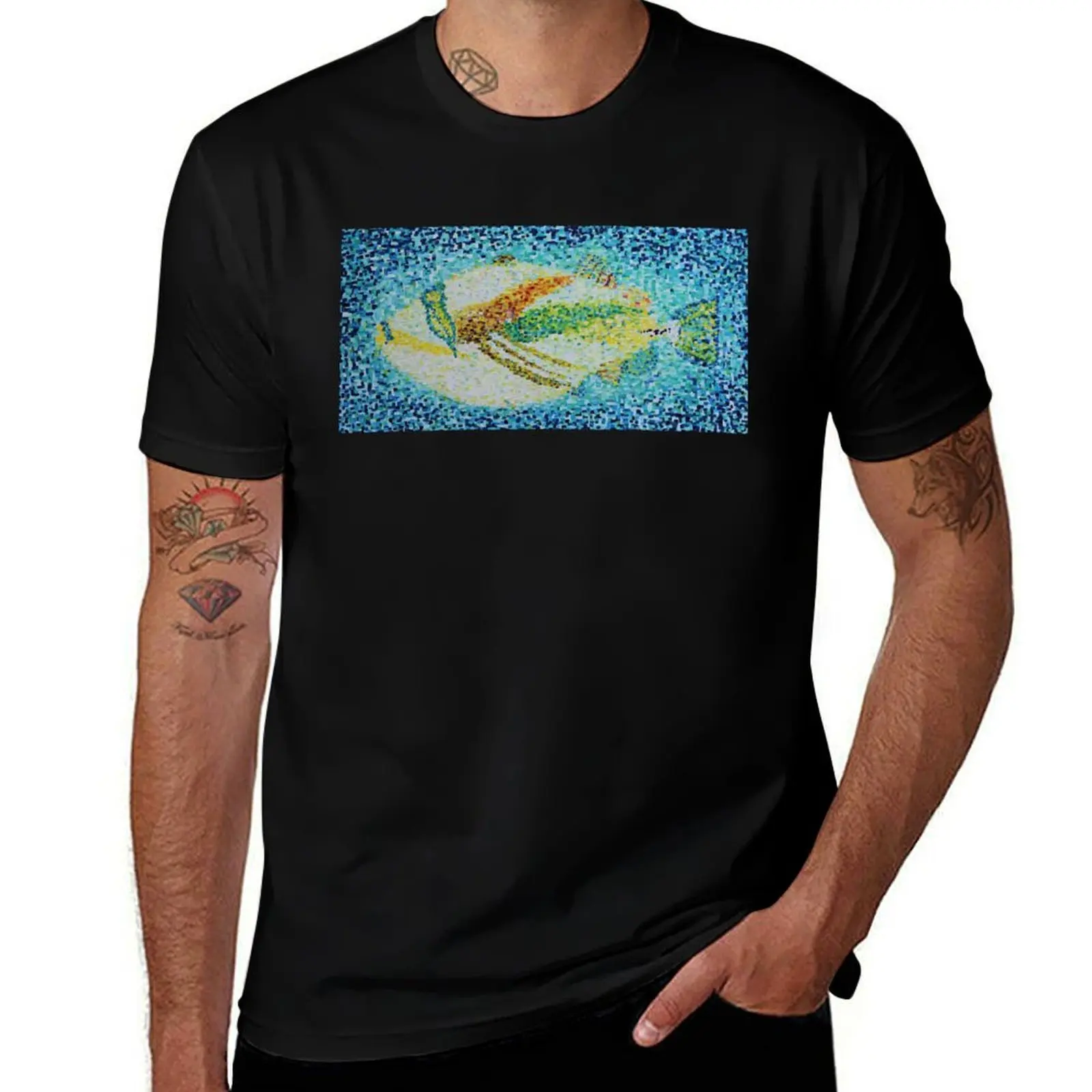 

Abstract Triggerfish T-Shirt graphic t shirts custom t shirt rapper graphic tees cotton graphic tees t shirts for men