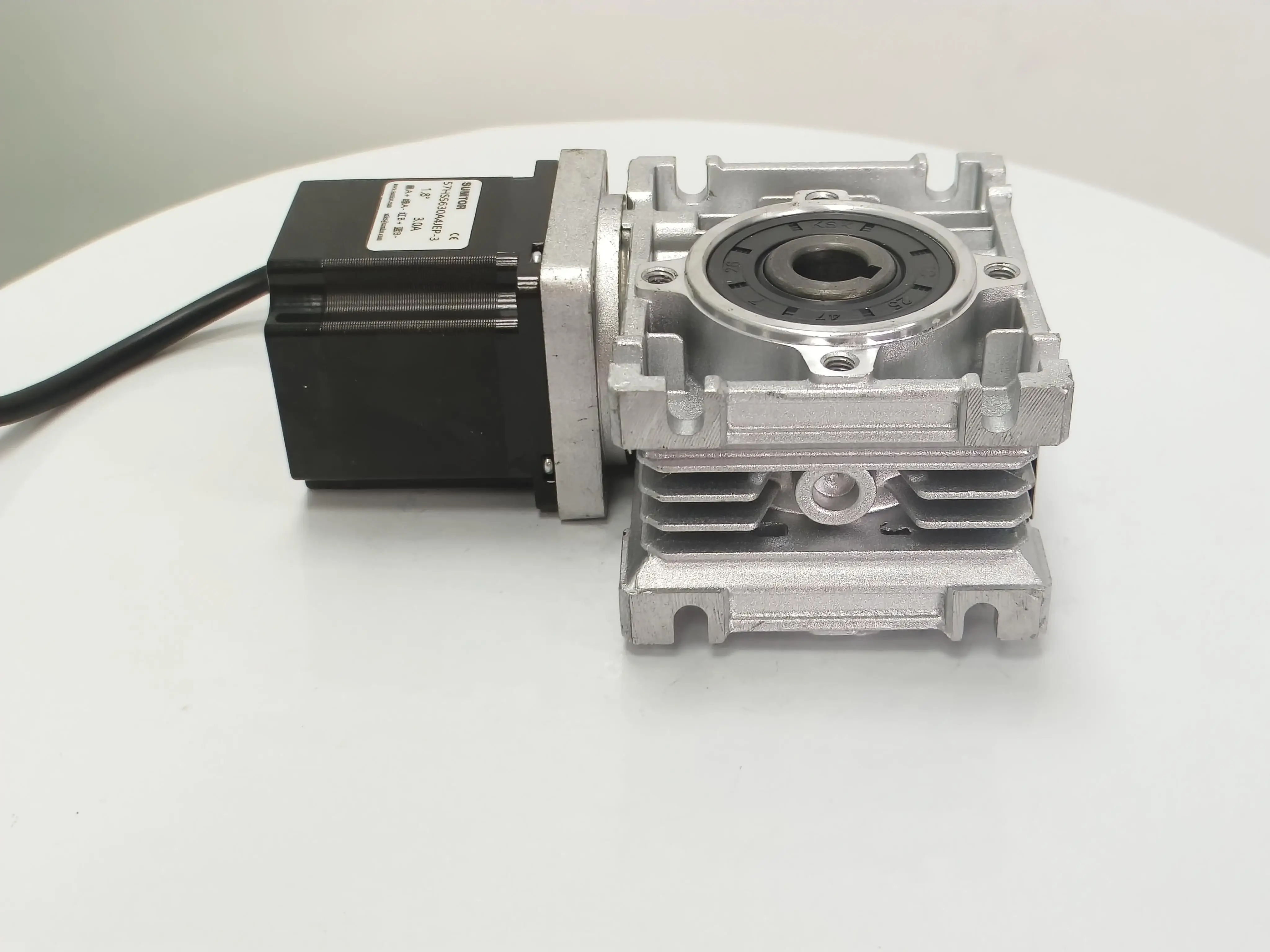 NEMA 23 RV30 Worm Gearbox Stepper Motor  5:1-80:1 CE ROHS Motor Length 56mm (153oz-in) Nema23 Worm Reducer Gear Stepper Motor