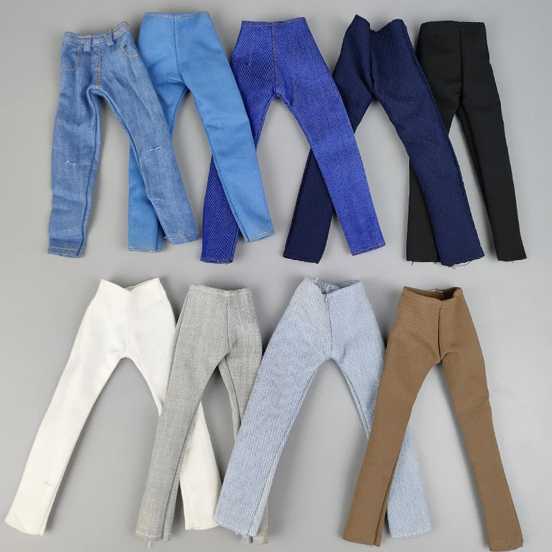 High Quality 1/6 Boy Doll Clothes Jeans Pants For Ken Boy Doll Trousers For Barbie\'s Boyfriend Ken Prince Male Doll Casual Wear