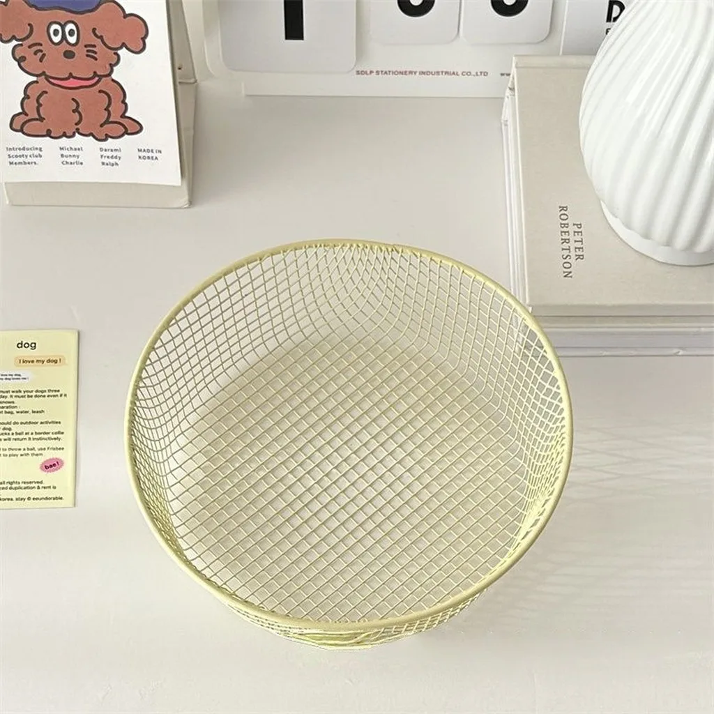 Iron Desktop Storage Basket Iron Iron Mesh Storage Basket Desktop Storage Basket Modern Minimalist For Office Dorm Study