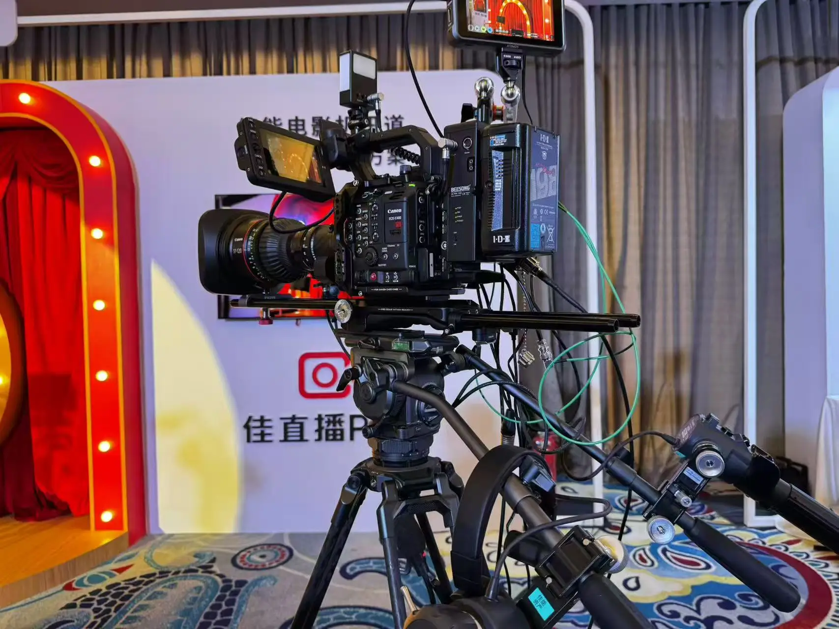 Sistemas de cámara de fibra EFP de 12G para eventos en vivo, ENG, ESP (incluye adaptador óptico de cámara y estación base)