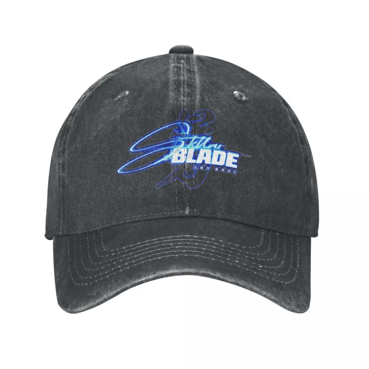 Stellar Blade Video Game Denim Baseball Cap Cartoon Running Hippie Trucker Hat Summer Men Women Streetwear Sunshade Snapback Cap