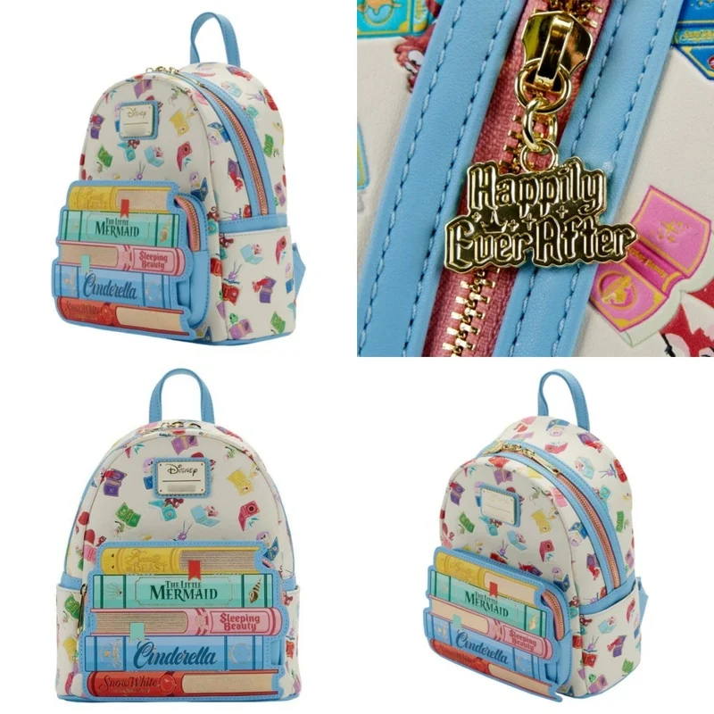 Nuovo arrivo Loungefly Disney Princess Books Classics Womens Double Strap borsa a tracolla borsa zaino per bambini per regali per ragazze