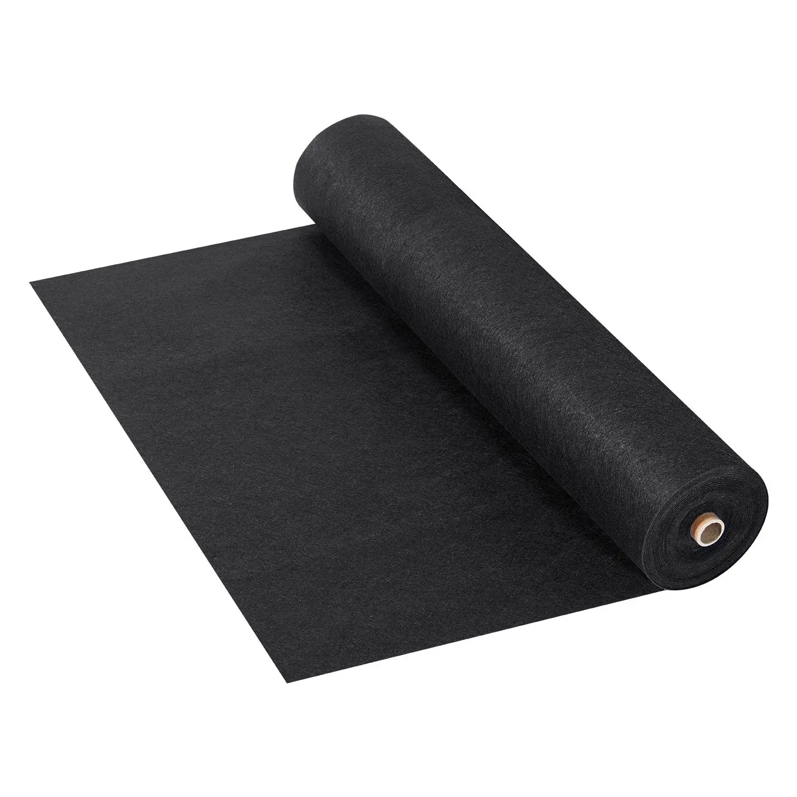 Non Woven Geotextile Fabric Under Gravel, 6x50FT 8OZ Driveway Fabric Landscape Fabric, Heavy Duty Weed Barrier Fabric, Ground Cover Weed Control Fabric, French Drains Drainage Fabric, Black