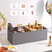 4pcs Foldable Drawer Organizer Set, Closet Storage System for Bras, Socks, and Ties, Gray RUS04GY, Polyester Material - Image 5