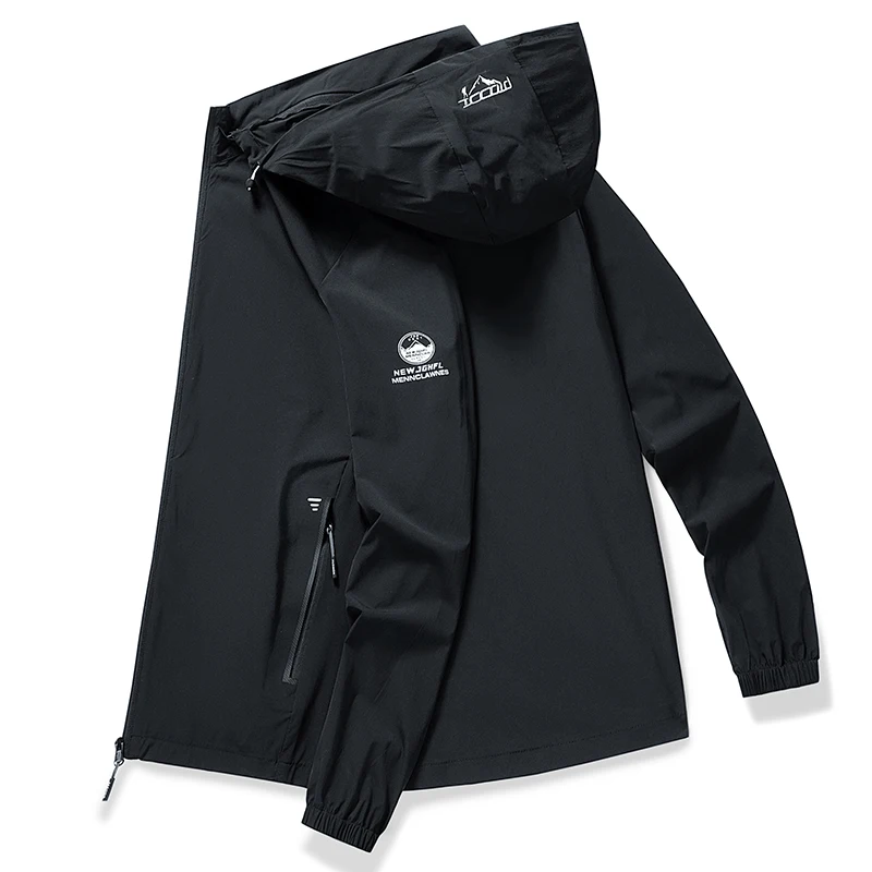 Summer Lightweight Sunscreen Clothes 2024 Leisure Breathable Bicycle Hooded Coat Outdoor Mountaineering Camping Couple Jackets
