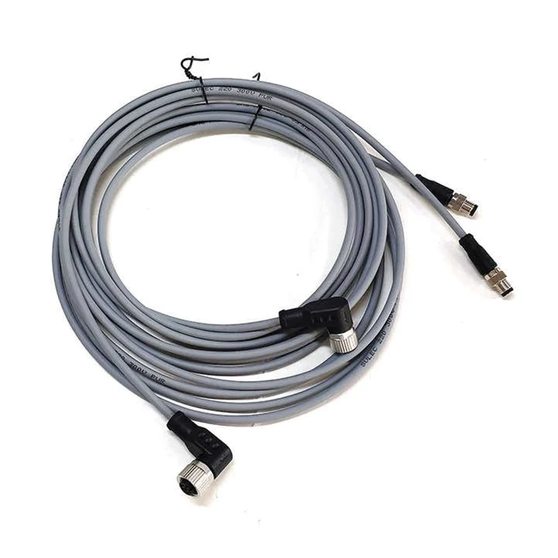 M12 to M8 4Pin Sensor Connector Cable Extension Line Male to Female Aviation Plug Waterproof Wire 3Pin M12 to M8 Dual Head Cord