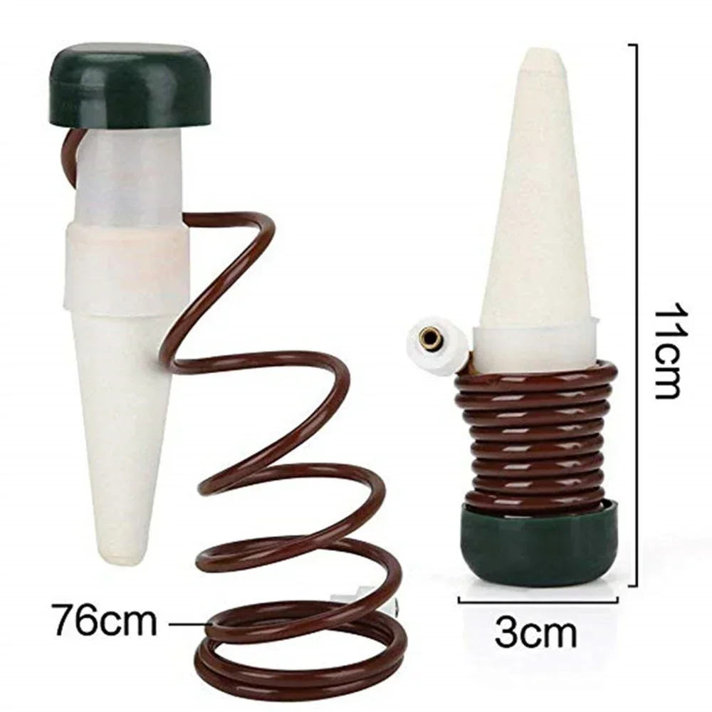 4-Pack Ceramic Self-Watering Spikes, Auto-Moisture Control for Vacation Plant Care