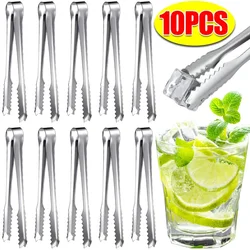 Ice Tongs Stainless Steel Bread Cake Clamps Salad Coffee Sugar Cubes Clips for Restaurant Bar Party Serving Tongs Kitchen Tools