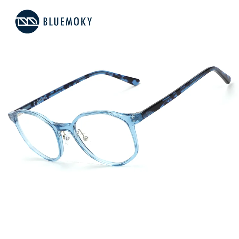 

Оправа для очков BLUEMOKY унисекс, полигональная, из ацетата, классическая, унисекс-модель, легкая конструкция, без диоптрий