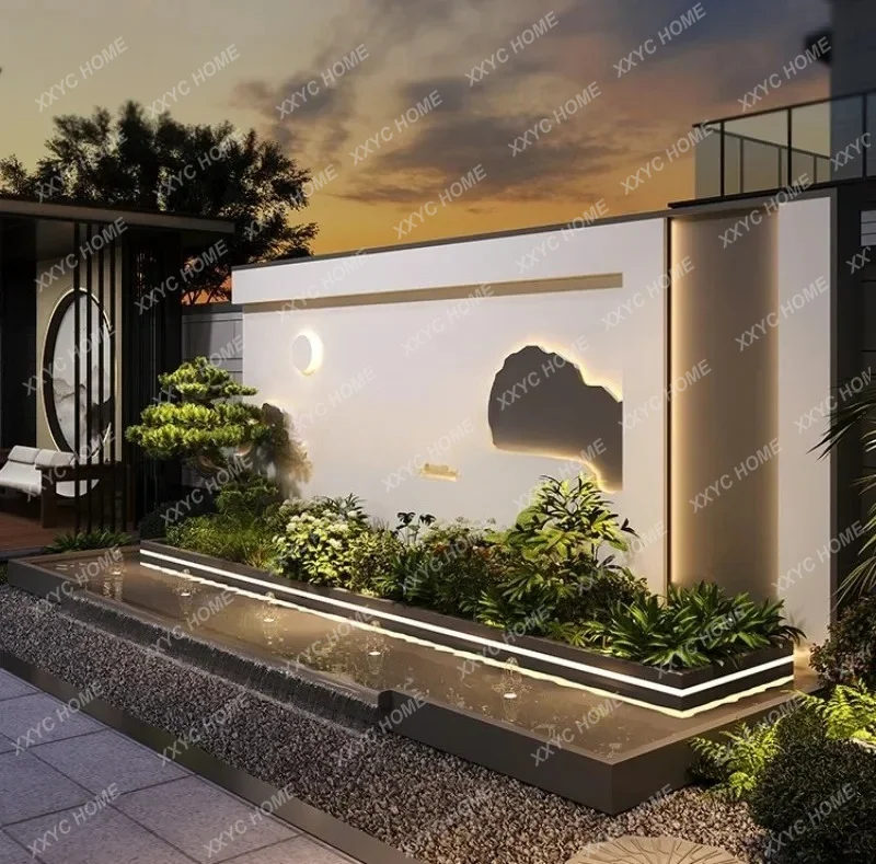 

Stainless Steel Outdoor Water Curtain Screen Partition Durable Rustproof Safe Metal Fish Pond Fence For Garden Landscaping