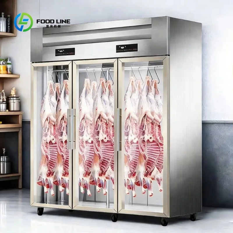Customized Commercial Single-Temperature Stainless Steel 2-Door Upright Compressor Automatic Defrost Refrigerator Glass Door - view 4