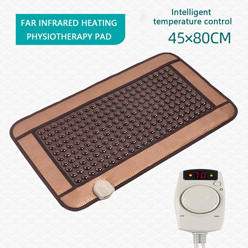 220V healthcare Korea germanium tourmaline massage mat jade mattress electric heating therapy pad cushion nuga best