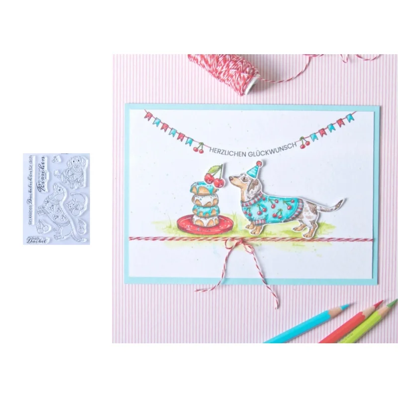 Neu eingetroffene Vorverkaufs-Hundestempel für DIY-Scrapbooking/Fotoalben, dekorative Prägung, DIY-Papierkarten
