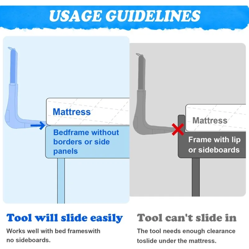 AT14 Foldable Mattress Lifting Tool-Lever Action Bed Lifter Designed For Easy Handling And Portable Storage