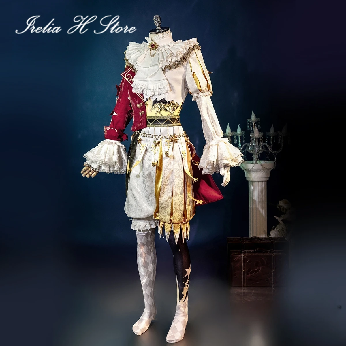 أزياء Irelia H Identity V Hullabaloo التأثيرية أزياء البهلوانية التأثيرية ألمع ستار مايك مورتون بدلة موحدة أزياء الهالوين