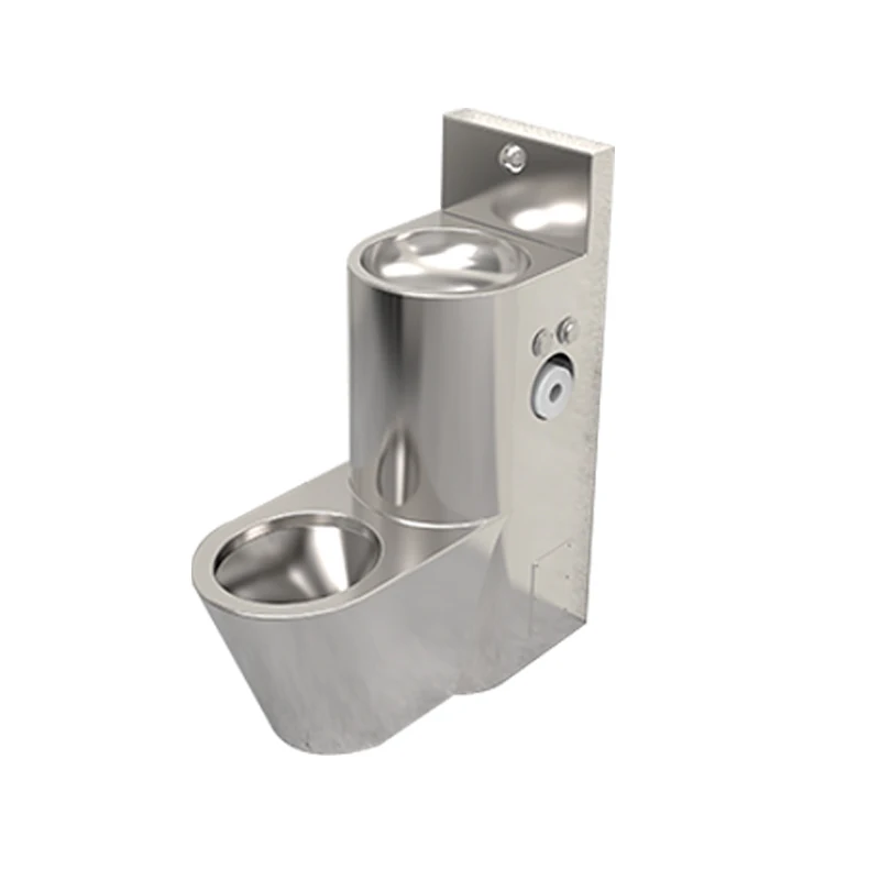

Wholesale Customization 304 Stainless Steel Toilet Bowl Prison Combination Toilet With Wash Basin