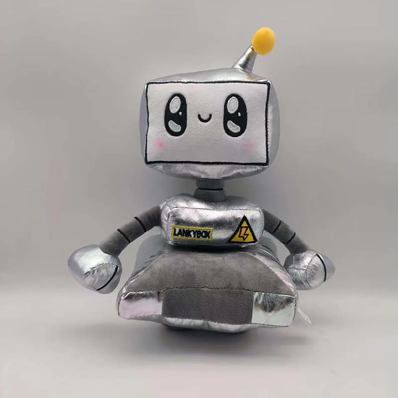28CM powder blusher robot plush toy festival activity doll