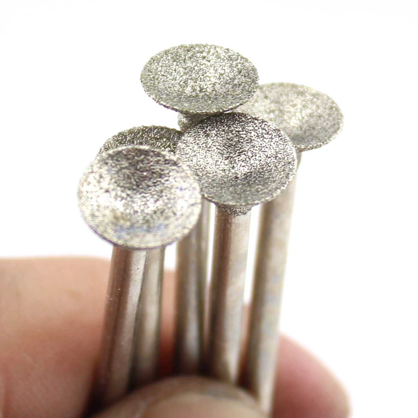

10Pcs Diamond Grinding Burr Bits Spherical Concave 10-16mm Lapidary Burr Set for Jewelry Glass Stone Carving 3mm Shank
