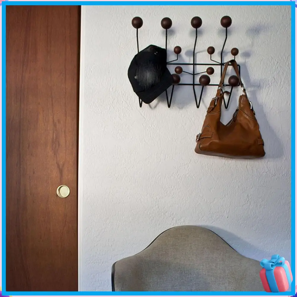 

Discount Hanger Furniture Coat Hanger Ball Rack Multi-Purpose Hook For Wall Ornaments For Kid Gift Metal Bag Decor