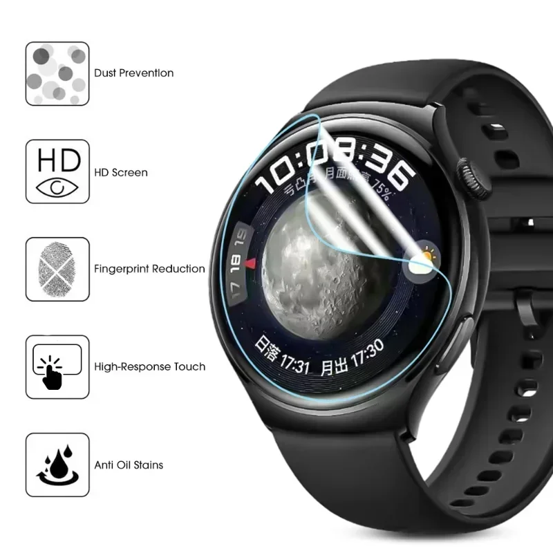 Hydrogel Film 43mm Screen Protective Films for Huawei Watch 4 4Pro Smart Watch Full Coverage HD Scratch-resistant Accessories