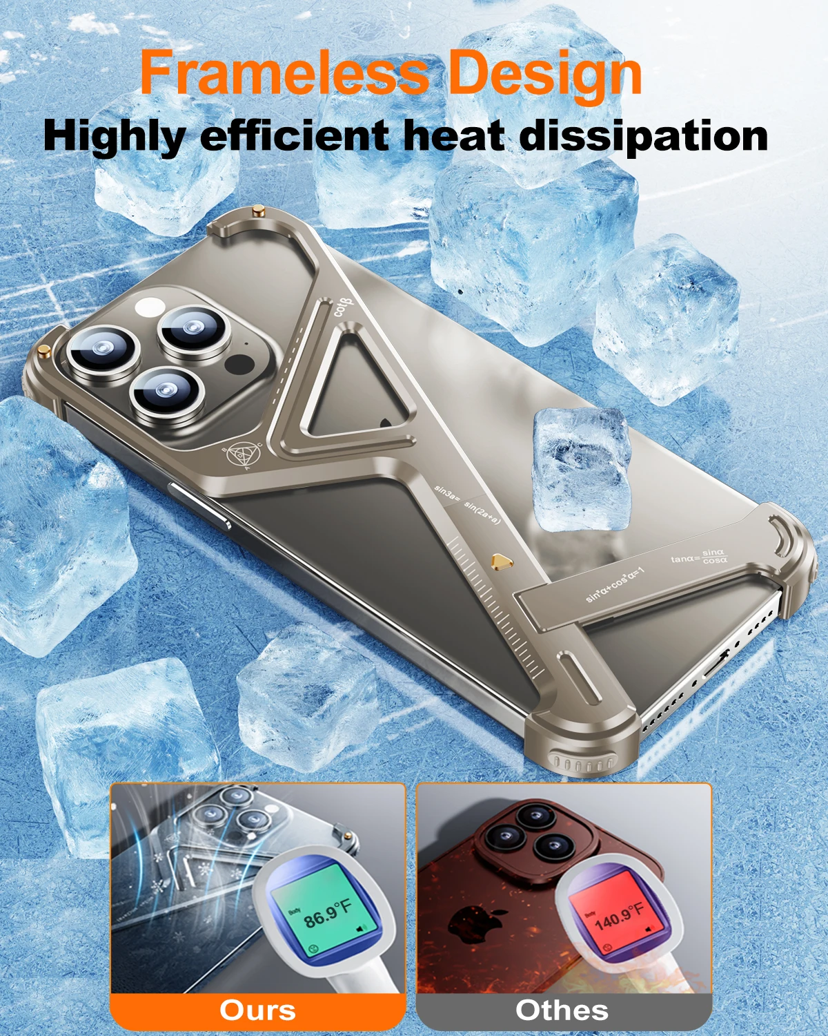 Eary Minimalist Phone Case for iPhone 15 14 Pro max Bezel Less Metal Slim Hard Shockproof Ultra Thin for iPhone 15 Pro Max Cover