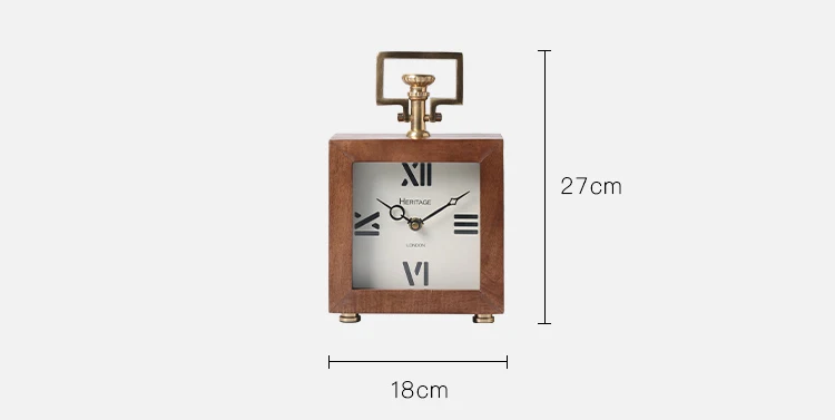 Retirement Gift for Women Men Brass Solid Wood Desk Clock Plaque Gifts, Coworker Gifts Going Away Leaving Gifts Congratulations