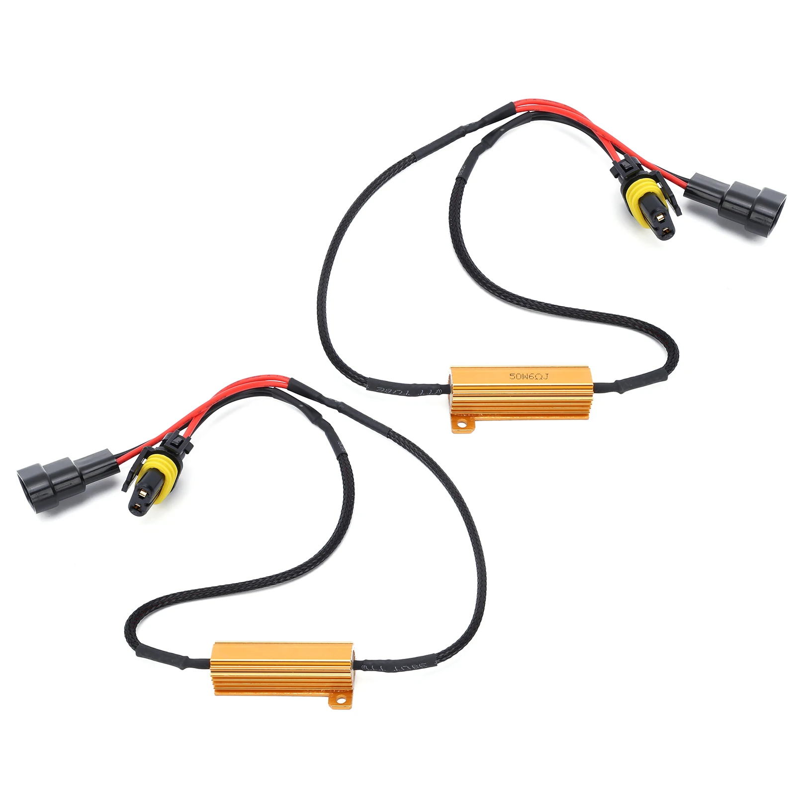 

2PCS 9005 LED Load Resistor Decoder 50W 6Ω for Headlight Fog Daytime Running Light Anti Flicker Canceller Light Bulbs Canceler