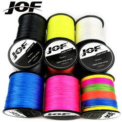 JOF 바닷물 PE 라인 10 12 18 28 35 40 50 60 80 100 120LB 라인 낚시 300M 꼰 4 가닥 철사 Multifilament 강한