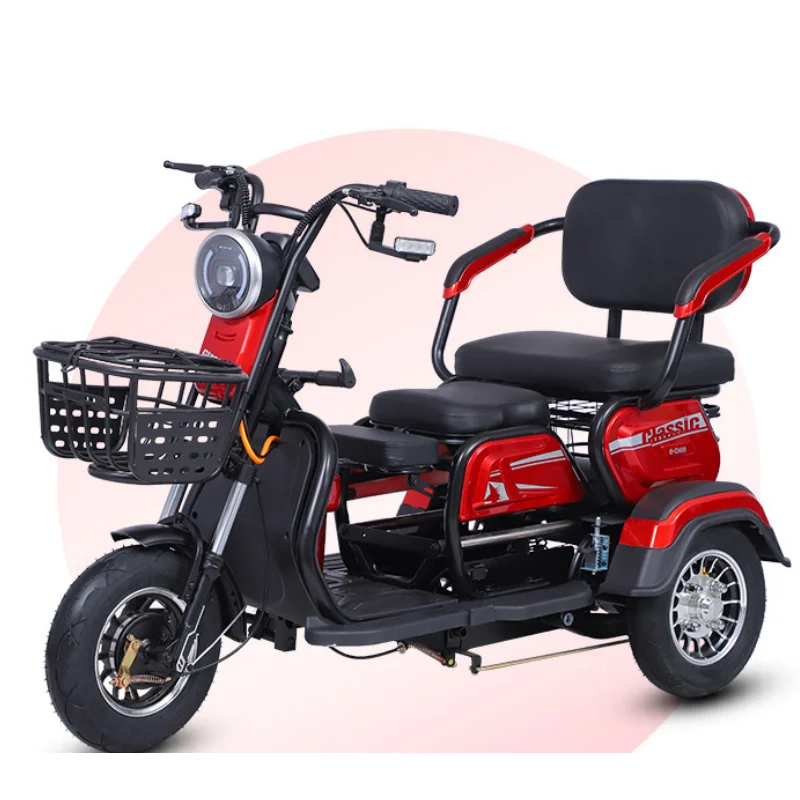 3 Wheel Mobility Scooter for Adult 1000W 60V Powerful Family Small Electric Tricycle For Senior Children Men Women Red Green