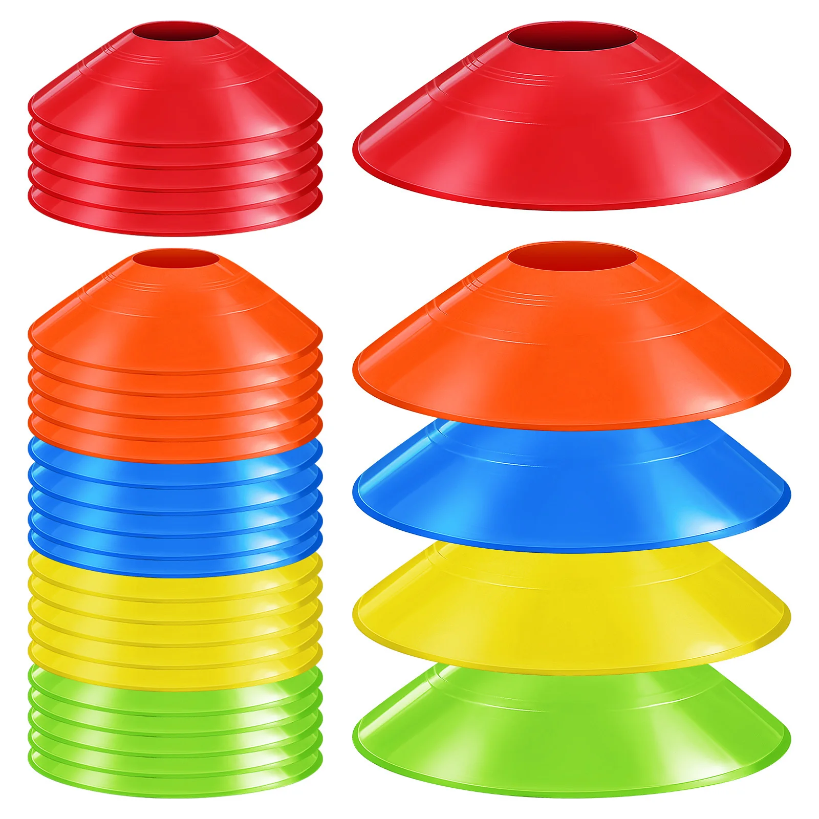 

30 pcs Training Cones Pe Agility Practice Cones For Football Agility Training Equipment Drills Kids Sports Equipment Set
